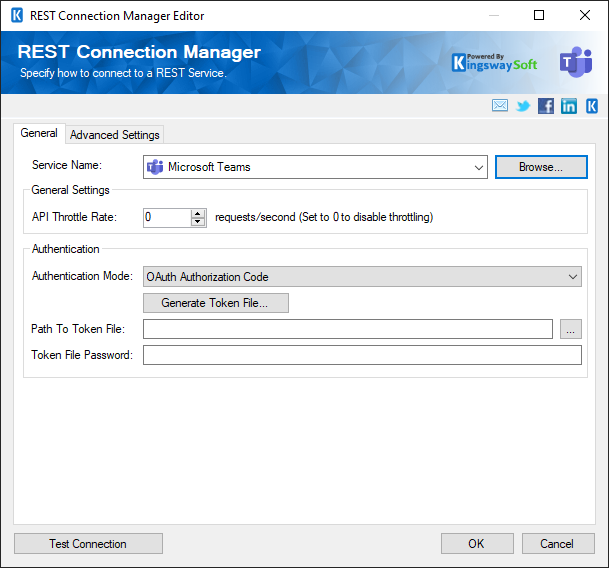 SSIS REST Microsoft Teams Connection Manager